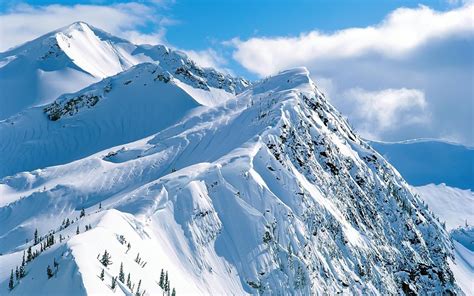 Snow Mountains Wallpaper