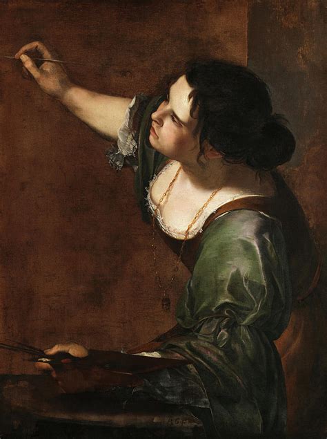Self Portrait As The Allegory Of Painting By Artemisia Gentileschi
