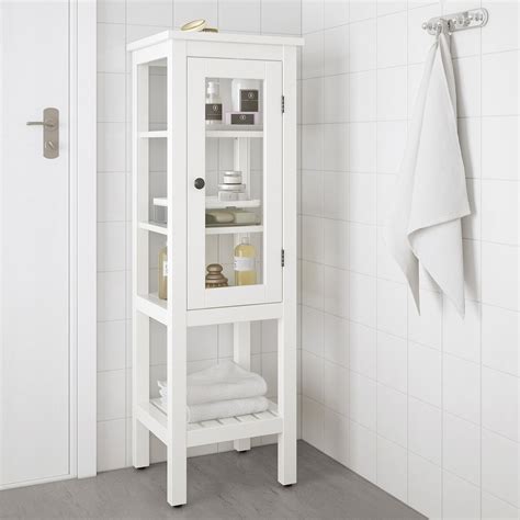 Tall Bathroom Storage Cabinet Glass Cabinet Doors Glass Shelves