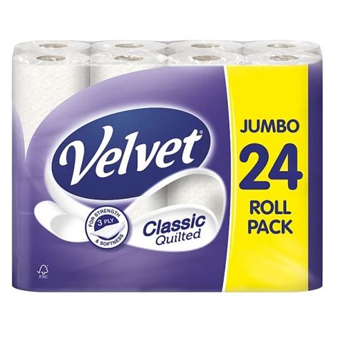 Velvet Classic Quilted Toilet Paper 24 Pack Buy Online At Qd Stores