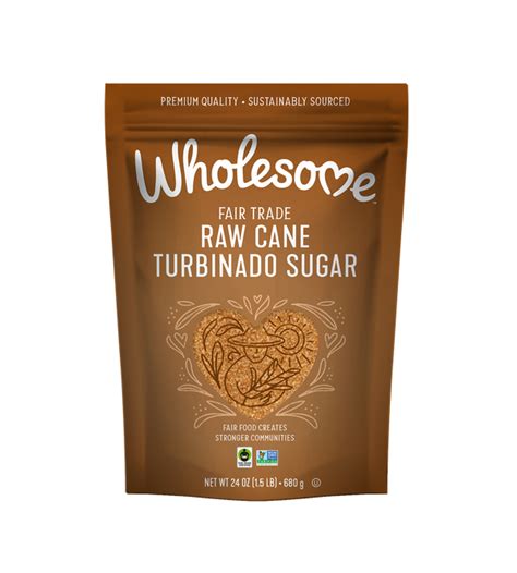 Natural Fair Trade Raw Cane Turbinado Sugar Wholesome Sweet