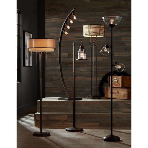 Riley Bronze 3 Light Tree Torchiere Floor Lamp 32y86 Lamps Plus