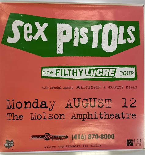 Lot 259 Sex Pistols Posters Filthy Lucre Tour