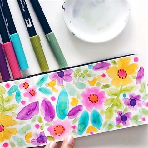 Spring Florals Tombow Usa Hello Friend Spring Crafts Spring Floral