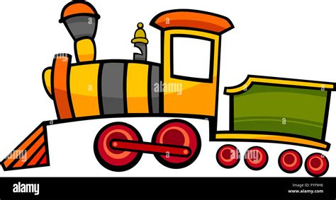 Cartoon Train Or Locomotive Stock Photo Alamy