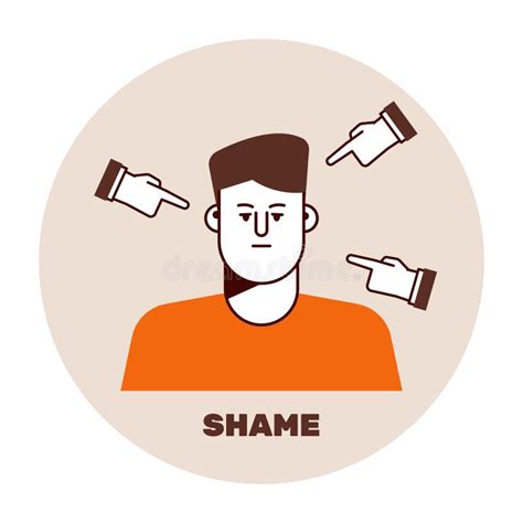 Shame Emotion Icon Stock Vector Illustration Of Isolated 241626266