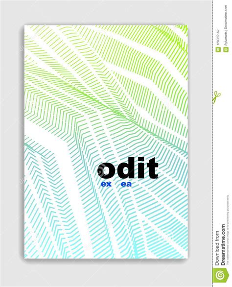 Line Art Vector Minimalistic Modern Brochure Design Cover Template