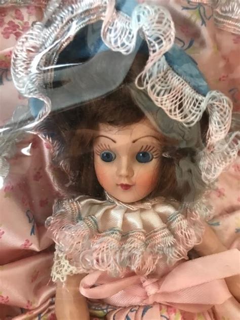vintage early 1950s shiny plastic little melody carnival doll etsy pink satin dress pink