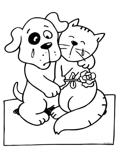 Hond en kat cartoon kleurplaat vector premium download 626 x 895 jpg pixel. www.kleurplaten.nl : voor iedereen die graag kleurt, is ...