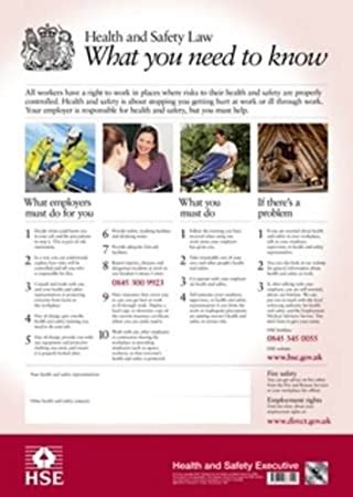The health & safety executive (hse) has published a 2018 reprint of the health and safety law poster. HASAWA POSTER PDF