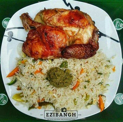 Rice in ghana ghana fried rice ghana food recipes ghanaian food recipes. Fried rice with grinded kpakposhito and grilled chicken ...