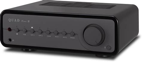 Quad Vena Ii Hi Gloss Black Stereo Integrated Amplifier With Built In