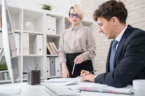 Boss Signing Documents At Desk Stock Photos Motion Array