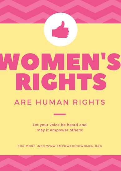 Customize 52 Gender Equality Poster Templates Online Canva