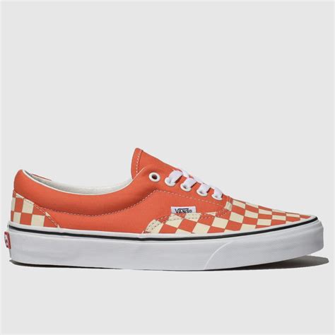 Classic red checkered vans, orange and white checkered vans, engineered garments vans checkerboard slip on release info, light pink and gold checkered worn vans womens depop. Vans Orange Era Checkerboard Trainers - Trainerspotter