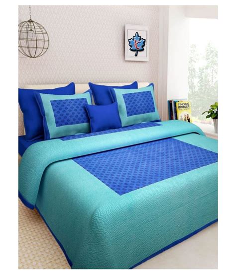 Slr Cotton Double Bedsheet With 2 Pillow Covers 265 Cm X 250 Cm Buy Slr Cotton Double
