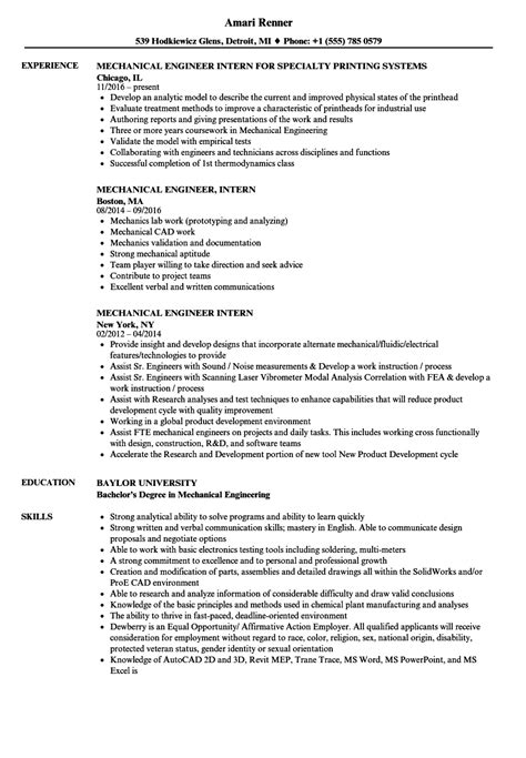 Search for sample resume with us. Manufacturing engineering intern resume February 2021