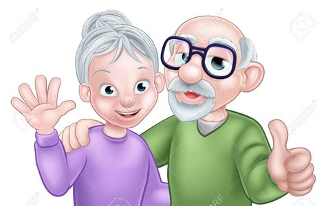 caricaturas de abuelos