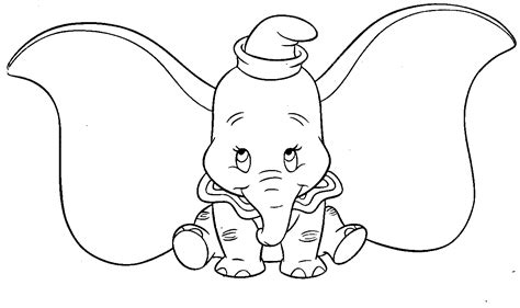 Dumbo coloring pages to download - Dumbo Kids Coloring Pages