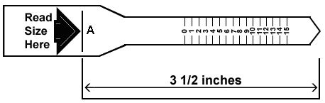 Line the string up with the ring size guide provided on the ring size chart. Lapis Lazuli World UK Ring Sizer