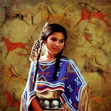Pintura Moderna Y Fotografía Artística Retratos Al Óleo De Indios Americanos Karen Noles