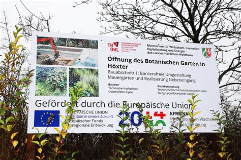Der botanische garten höxter ist ende der 1970iger jahre als lehrpark für die studierenden der hochschule entstanden und seitdem laufend weiterentwickelt worden. TH OWL: Botanischer Garten Höxter: bald mit Urwald und App