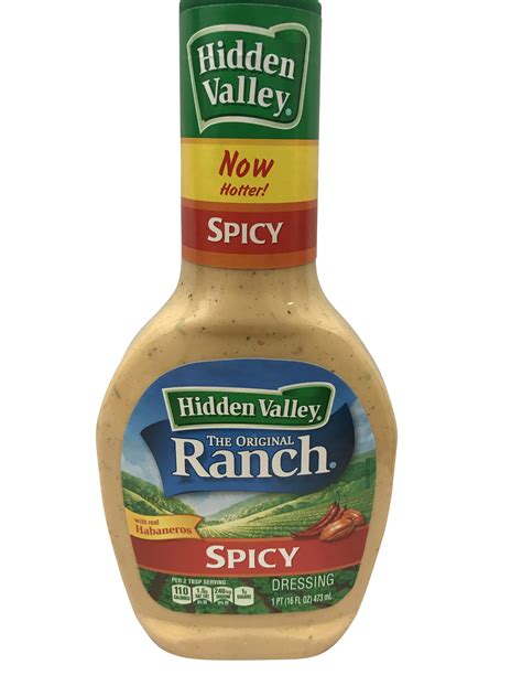4.7 out of 5 stars, based on 618 reviews 618 ratings current price $10.03 $ 10. Hidden Valley Spicy Ranch Dressing