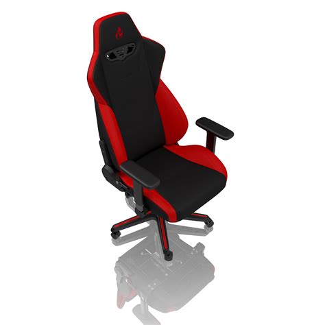 Nitro Concepts S300 Fabric Gaming Chair Inferno Red Black Falcon