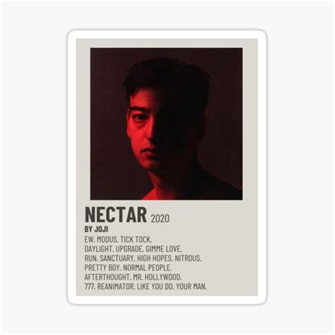 Joji Nectar 2020 Alternative Minimalist Polaroid Poster Sticker For