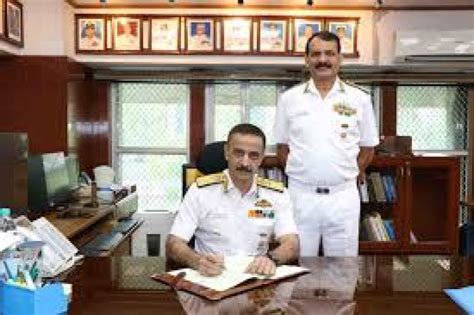 Dinesh K Tripathi Assumes Charge As Chief Of Personnel Of Indian Navy