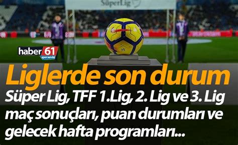 Sitemizde haftalık maç sonuçlarına göre; Süper Lig 31. Hafta maç sonuçları, Süper Lig puan durumu ...
