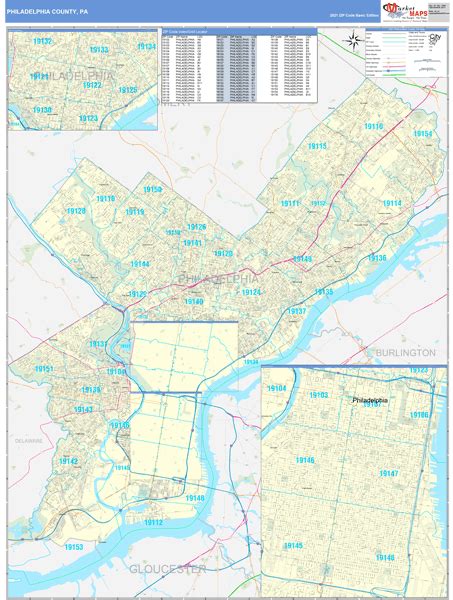 Philadelphia Pa Zip Codes Map Maping Resources