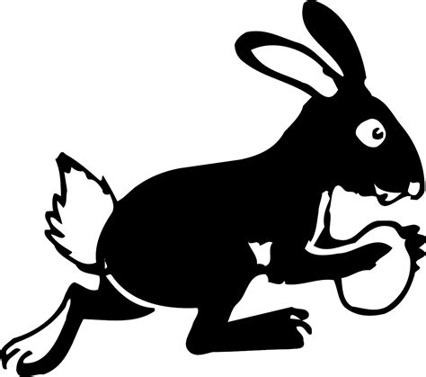 Easter Bunny Rabbit Running Clip Art Rabbit Png Download 12801134