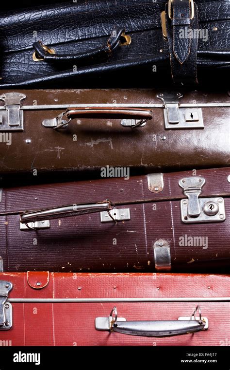 Stack Of Old Suitcases Stock Photo Alamy