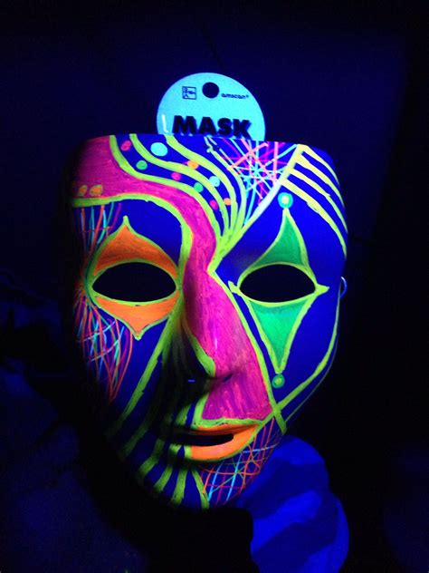 Black Light Ideas White Maskparty City Permanent Neon Markers