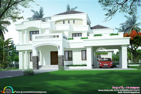 Decorative Single Storied Colonial Home Plan Kerala Home Design And