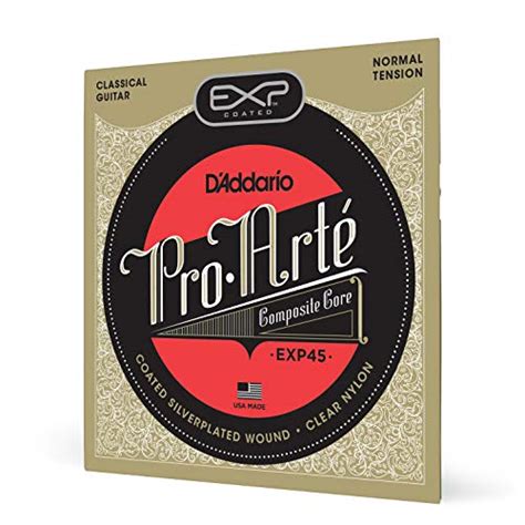 D'Addario EXP45 Coated Classical Guitar Strings, Normal Tension