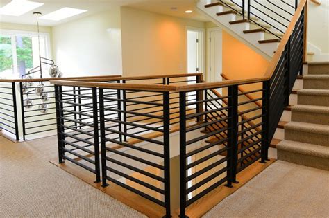 Find your studs and mark before cutting your handrail (we cut first but. round 3" newel post cap - Google Search | Stair railing ...