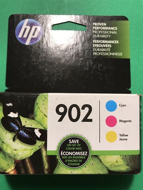 Genuine Hp 902 Color Ink Cartridge For Hp 6968 Printer Bcmy Oem 4pk