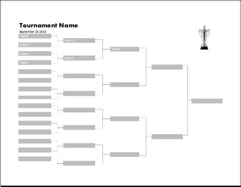 Ms Excel Tournament Bracket Template Word And Excel Templates