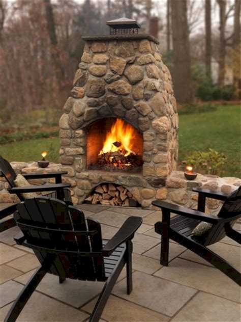 24 Gorgeous Small Outdoor Fireplace Designs For Your Inspiration Outdoor Fireplace Designs