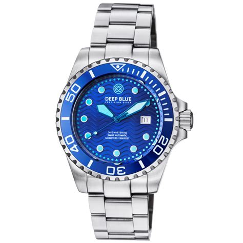 Oceanictime Deep Blue Watches Master 500 Swiss Auto Diver