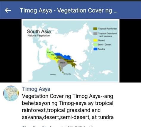 7 Vegetation Cover Ng Timog Asya Cover Zone