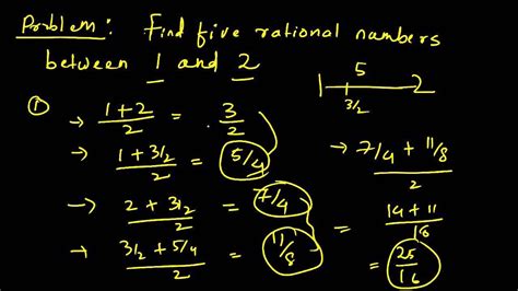 3 Find Five Rational Numbers Between 1 And 2