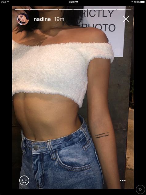 All media in this video is used. Nadine's IG story | Nadine lustre, Nadine, Tattoos