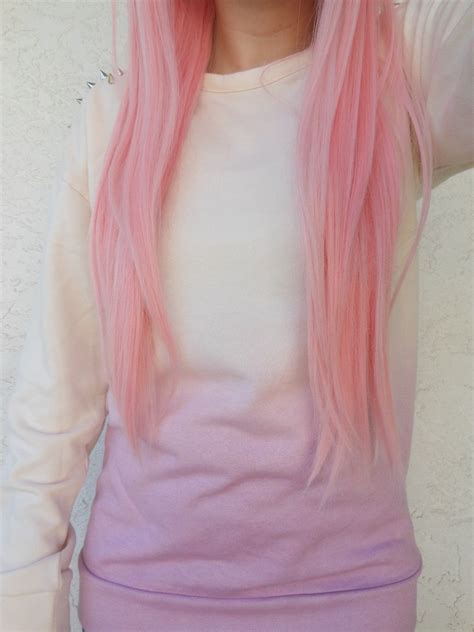 Pastel Long Pink Hair Hair Color Pink Pastel Goth Pastel Pink