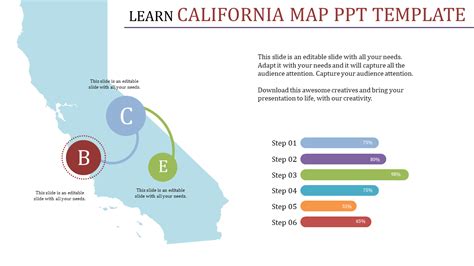 Creative California Map Ppt Template Presentation