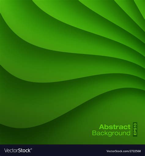 Green Wavy Background Royalty Free Vector Image