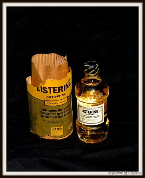 Vintage glass listerine bottle lambert pharmacy co. Vintage Listerine Bottle Mouthwash Glass Unopened Bottle ...