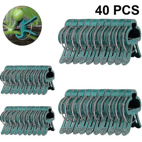 40 Pcs Plant Clamps And Tomato Clamps And Gardening Plant Support Climbing
